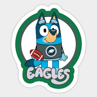 Bluey Eagles Sticker